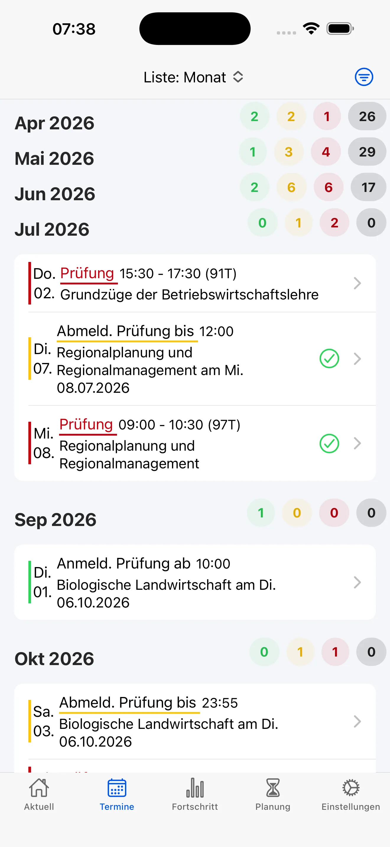 Kalender & Termine – Dein Stundenplan auf einen Blick