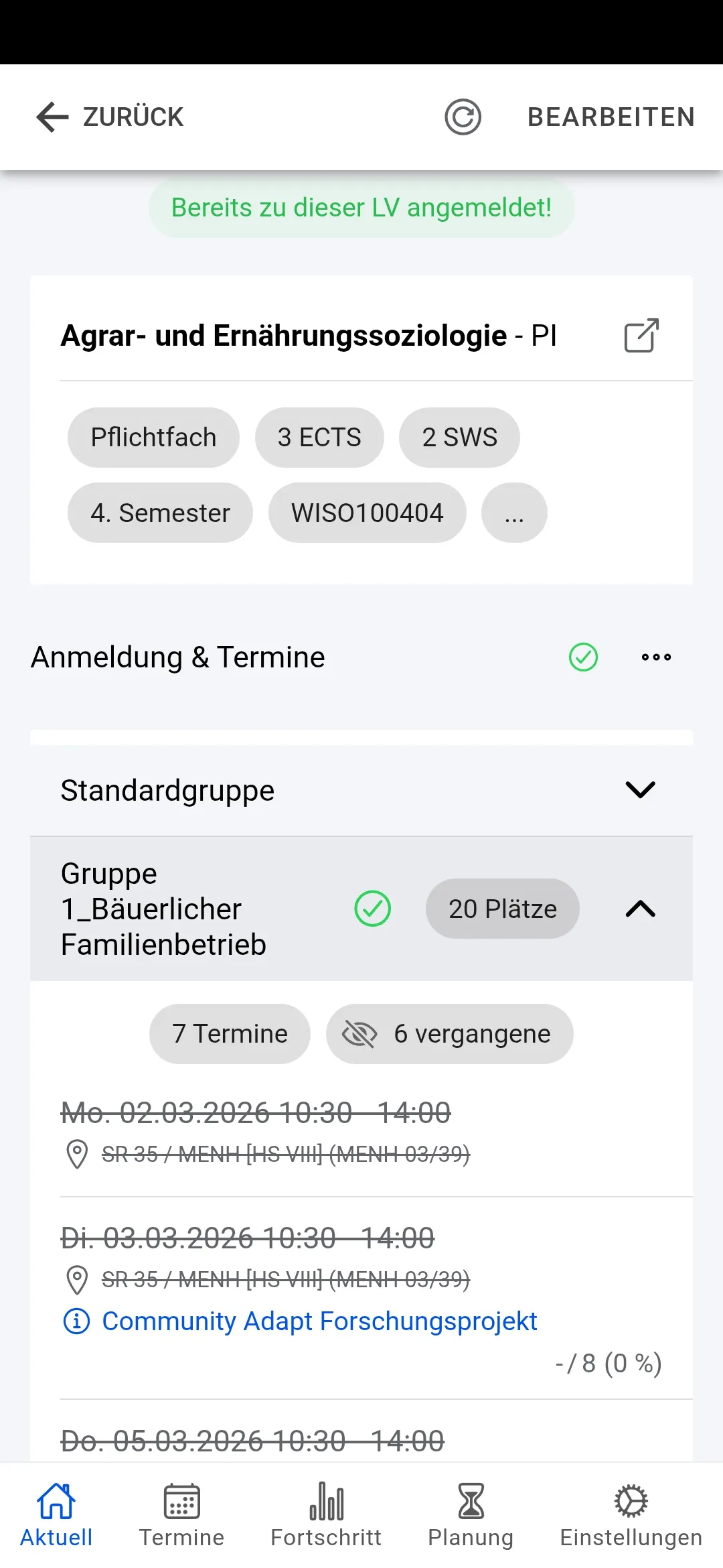 Lehrveranstaltungsdetails – Alle Kursinfos an einem Ort