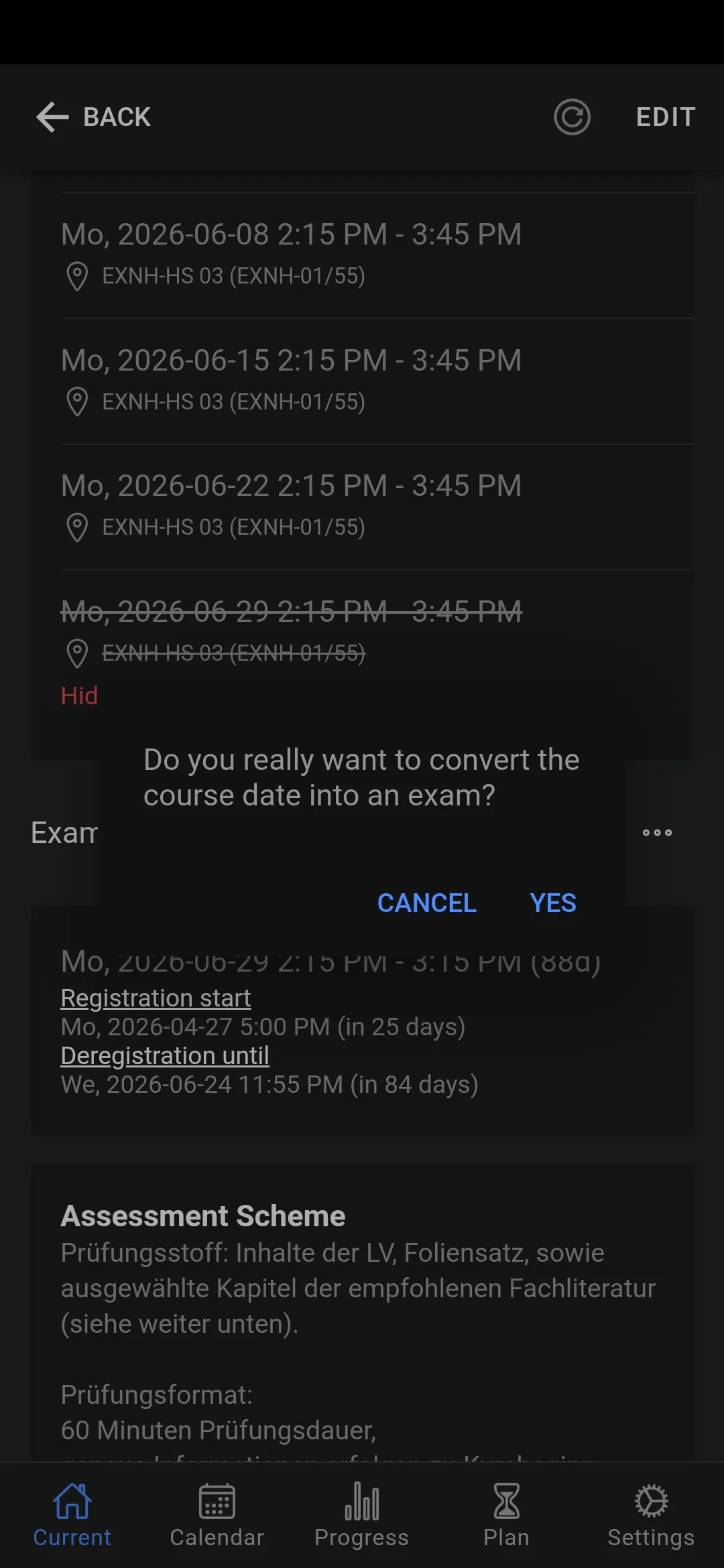 Course Details – Quick Actions & Editing