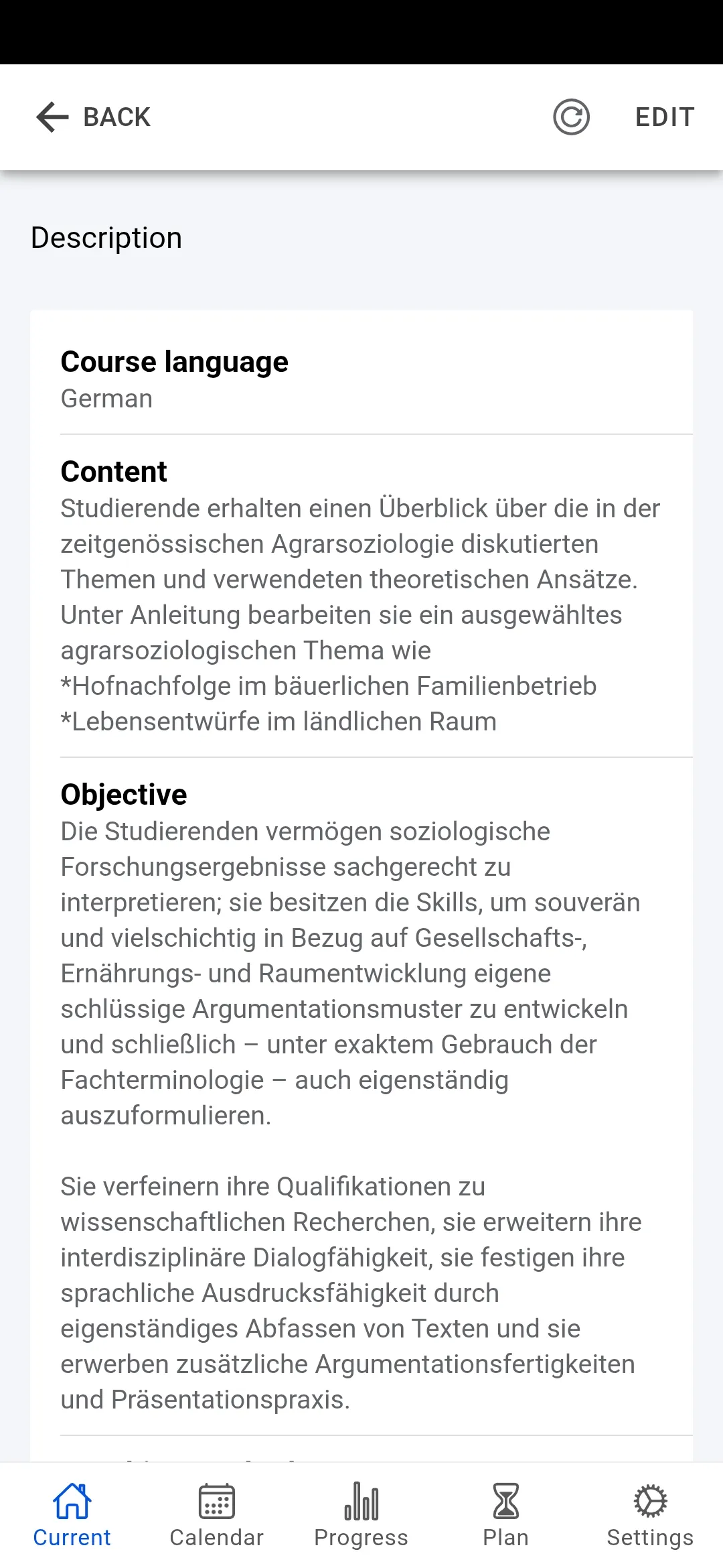 Course Details – Course Description